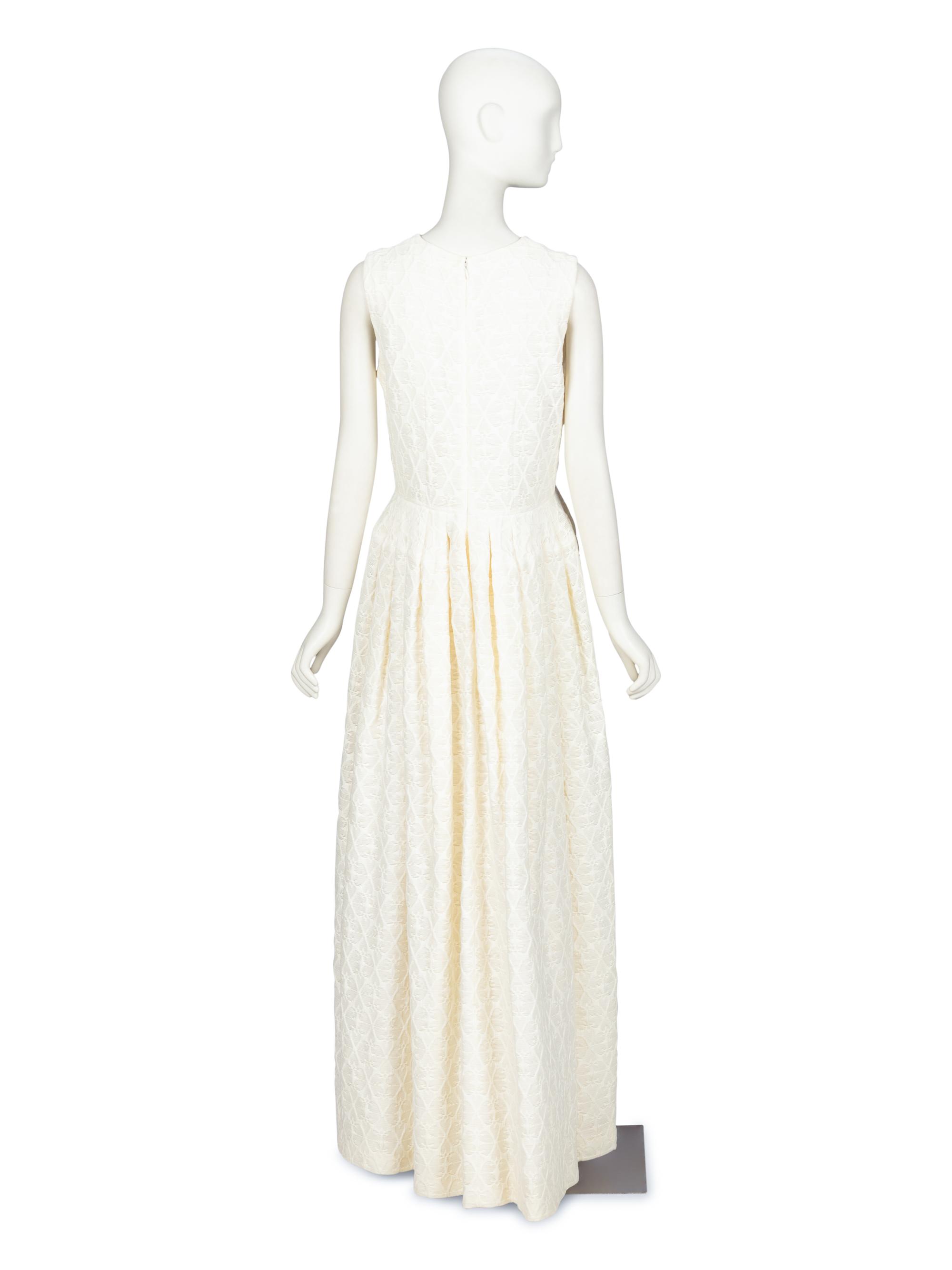 Alexander McQueen, White Jacquard Dress