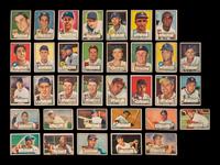 A Group of 89 Assorted 1952 Topps Baseball Cards Including Hall of Famers