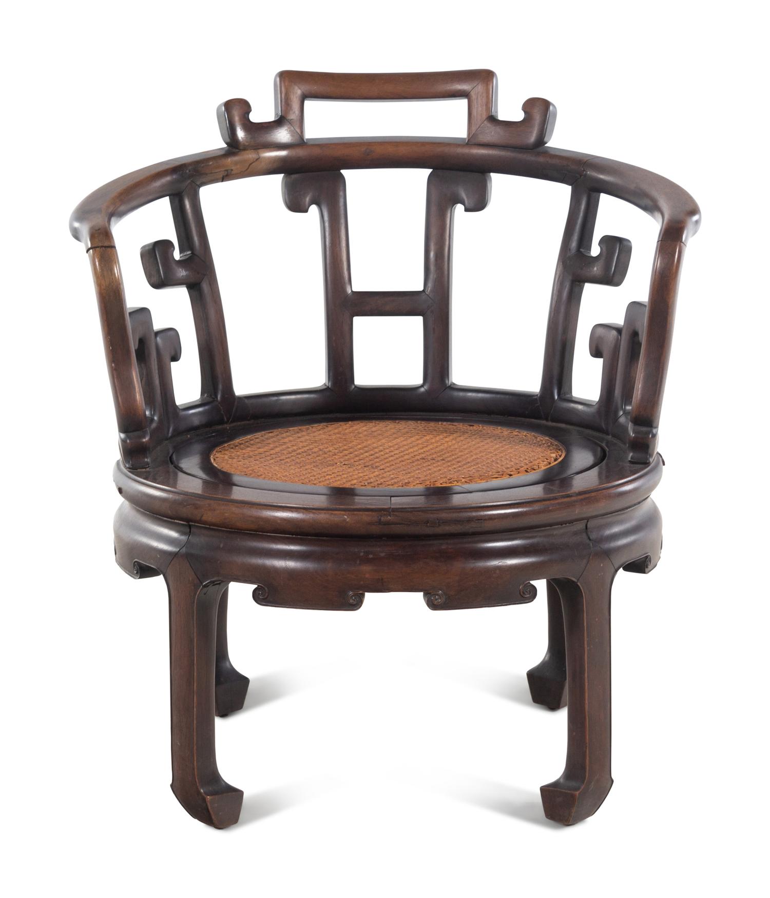 A Chinese Rosewood Armchair