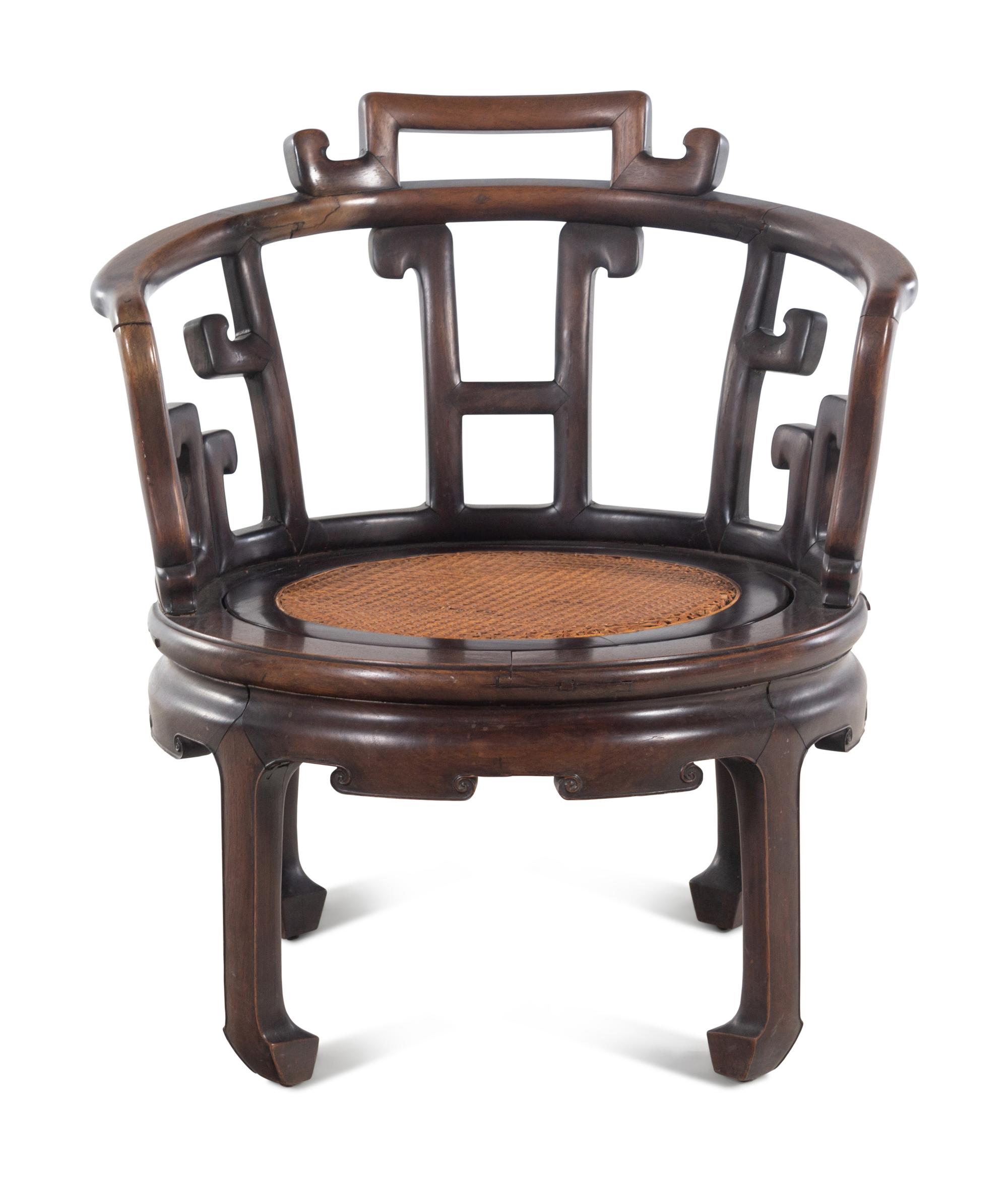 A Chinese Rosewood Armchair