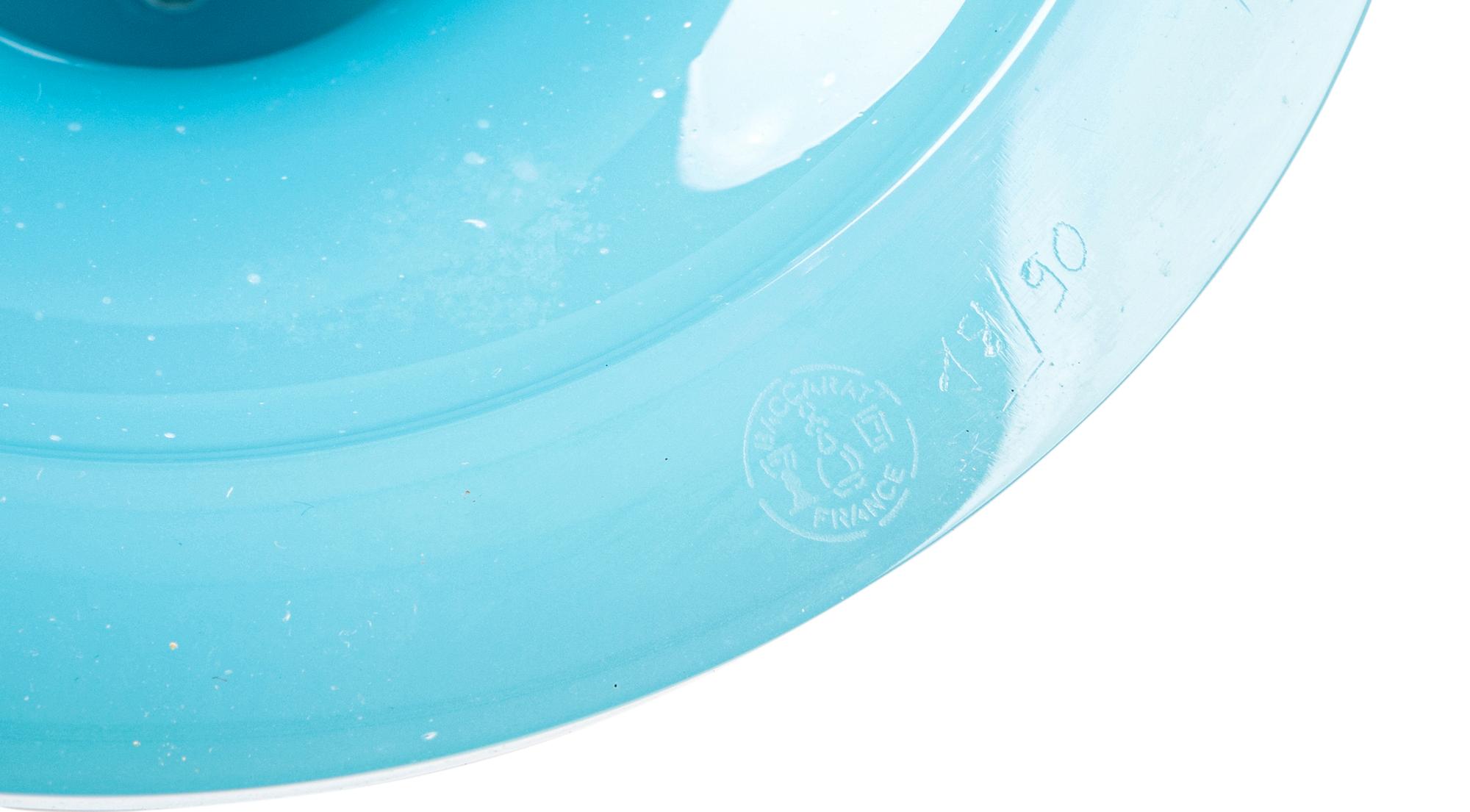 A Baccarat Opaline Glass Vase