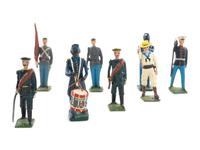 A Large Collection of Painted Metal Soldiers