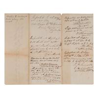 [CIVIL WAR] - [1864 ELECTION]. A group of 3 documents related to the Atlantic Squadron and voting in the 1864 Presidential election, comprising: