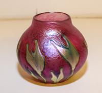 A Lotton Glass Vase Height 4 1/2 inches. — 1993