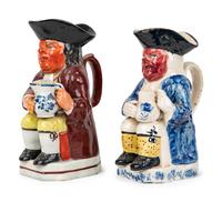 A Walton Pottery Toby Jug and Another Toby Jug