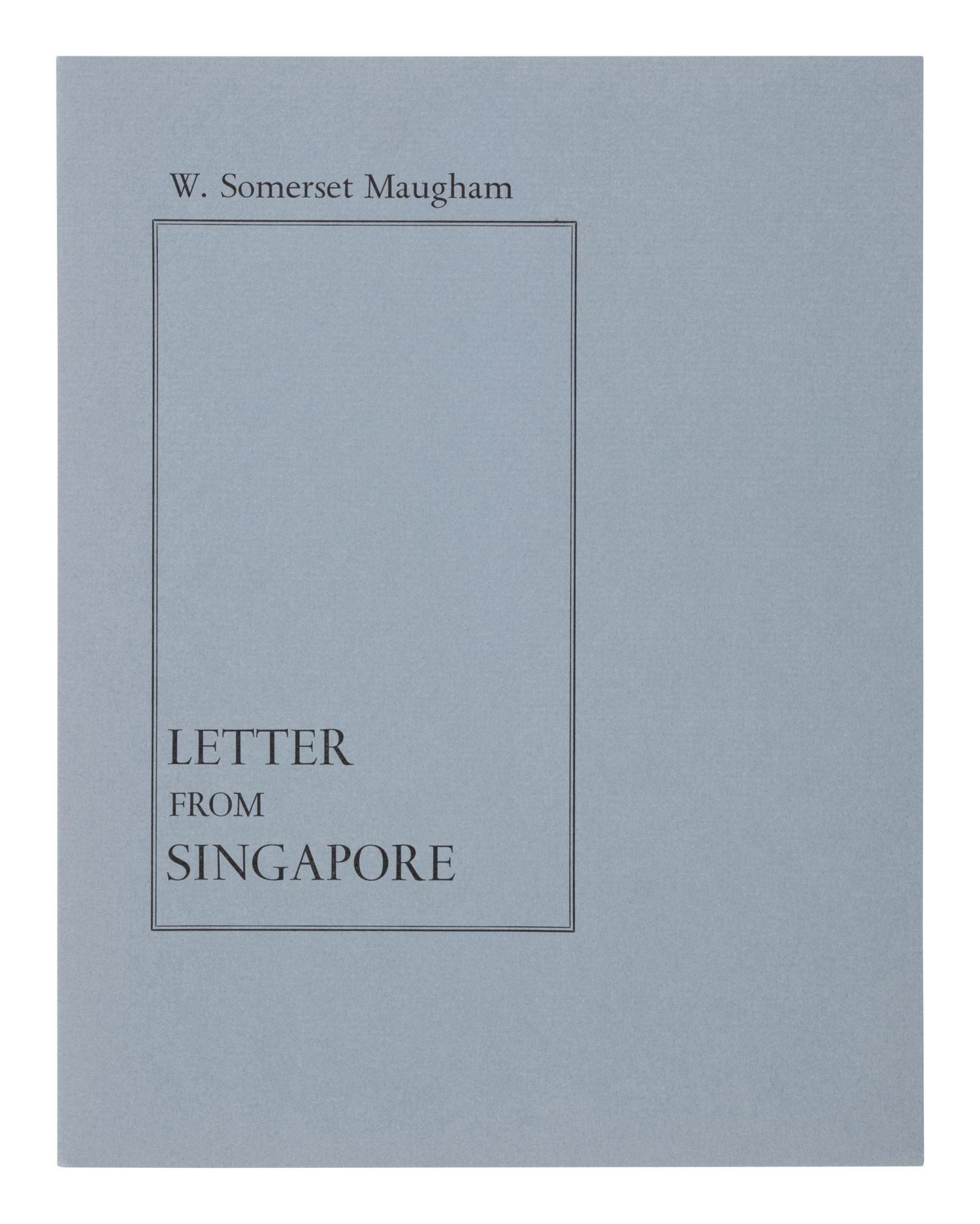 [Literature] [Maugham, W. Somerset]. Large Archive of Related Works