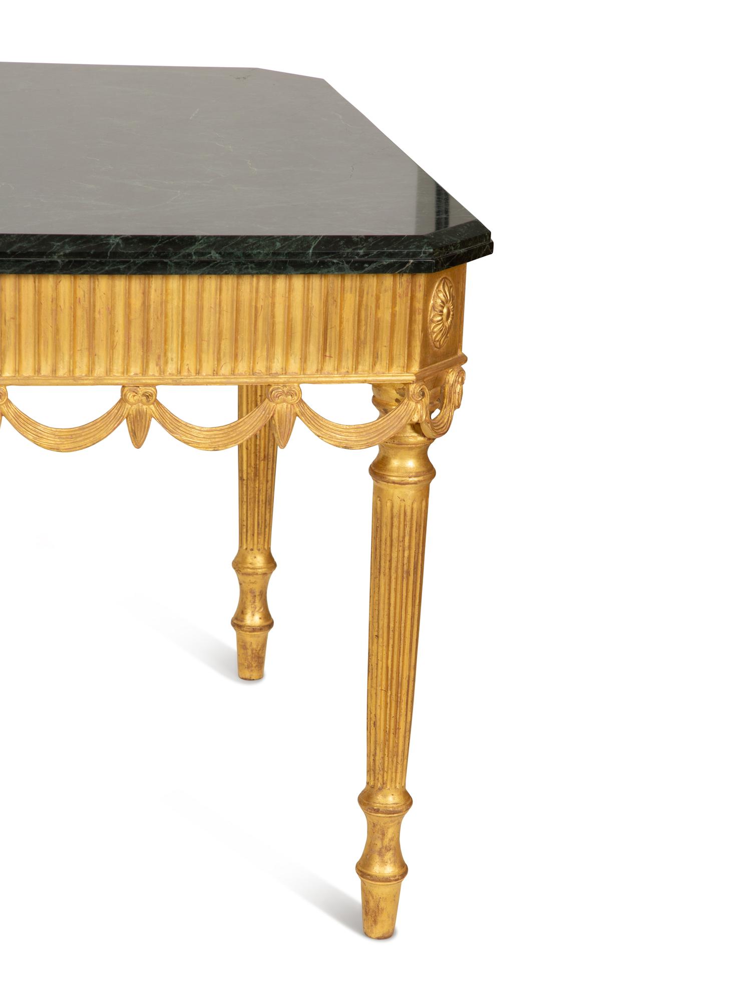 A Louis XVI Style Marble-Top Center Table