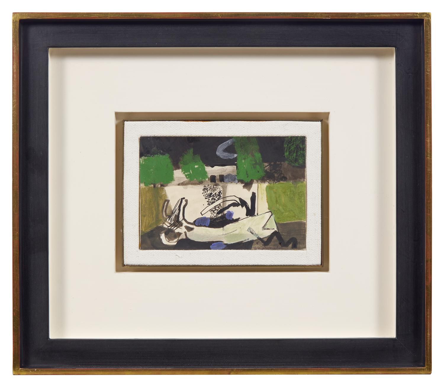 Second Study for Walled Garden , 1946