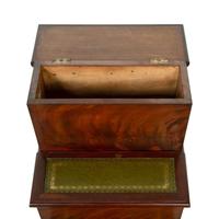 A Set of Late William IV Mahogany Bed Steps