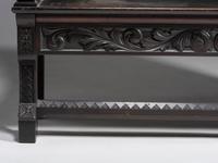 Cincinnati Art-Carved Bench with Inset Painted Panels, 1884