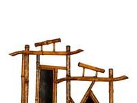 A Herter Brothers Style Bamboo Canterbury/Writing Desk