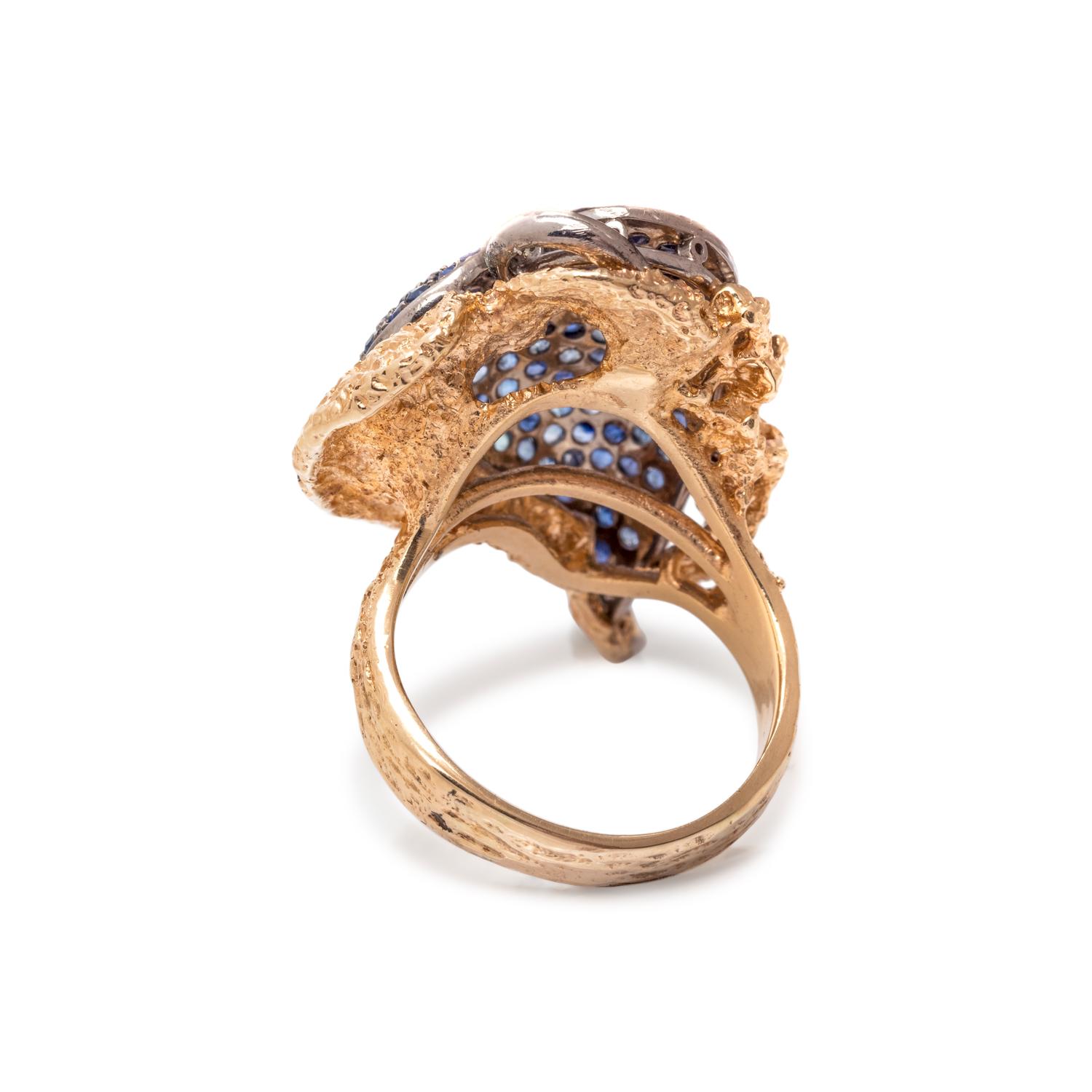 SAPPHIRE HEART RING