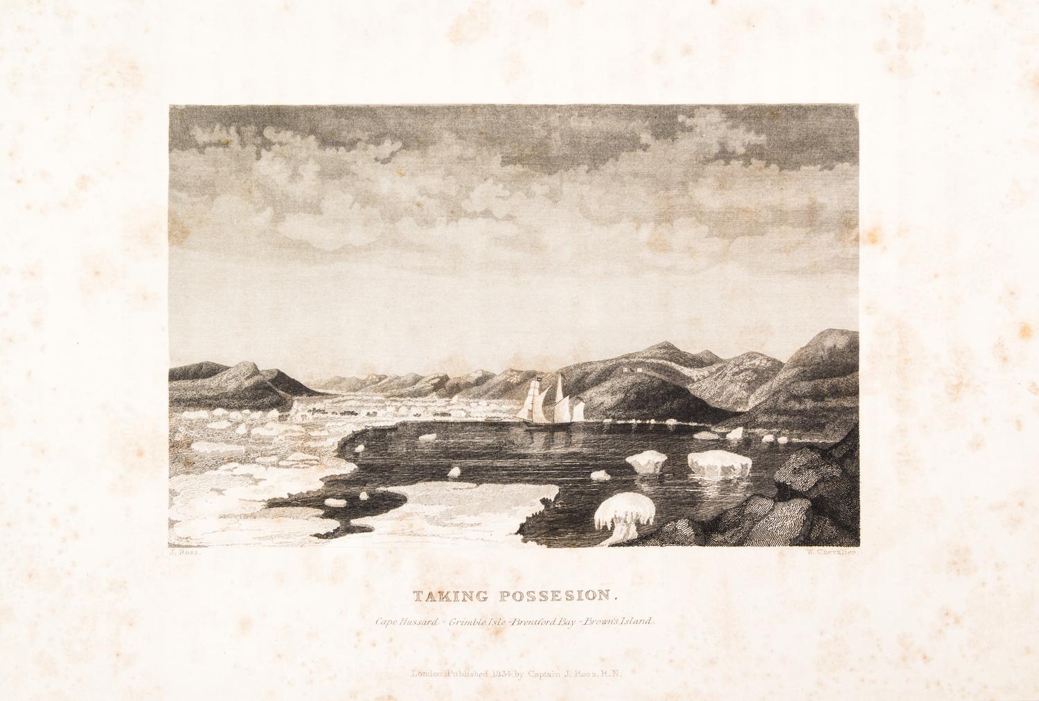 ROSS, JOHN, SIR. Narrative of a Second Voyage in Search of a North-West Passage... London, 1835. First ed, lg. paper ed.