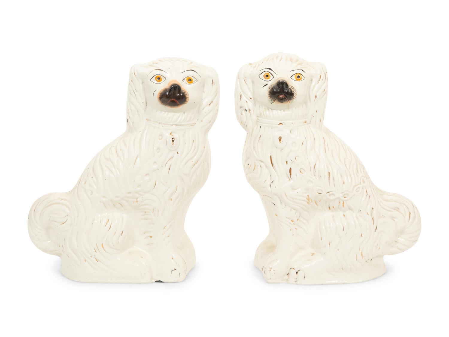 A Pair of Large Staffordshire Spaniels