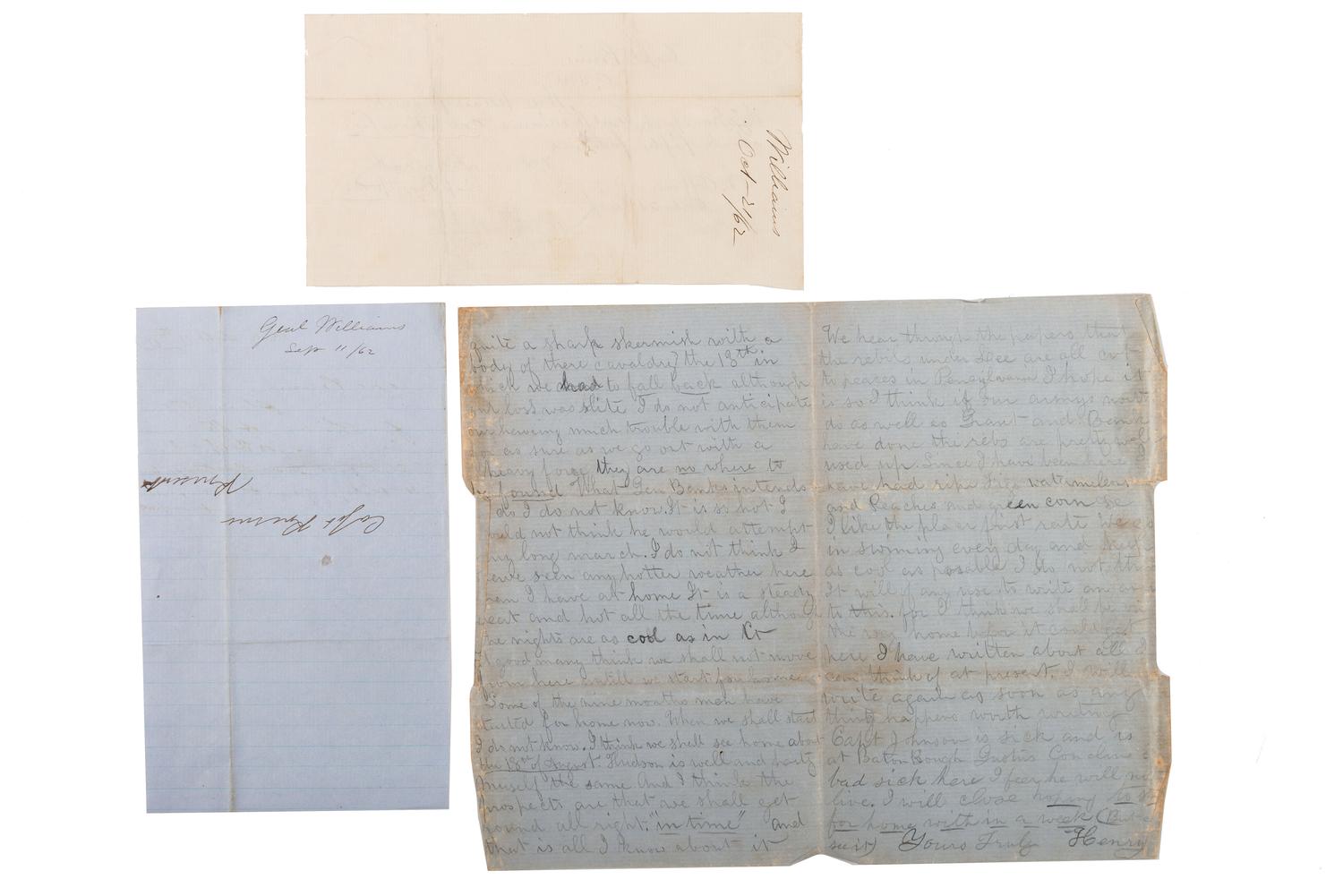 [CIVIL WAR]. A group of 5 items regarding Civil War naval operations, incl. photographs of Fort Morgan and the USS Pensacola, and correspondence.