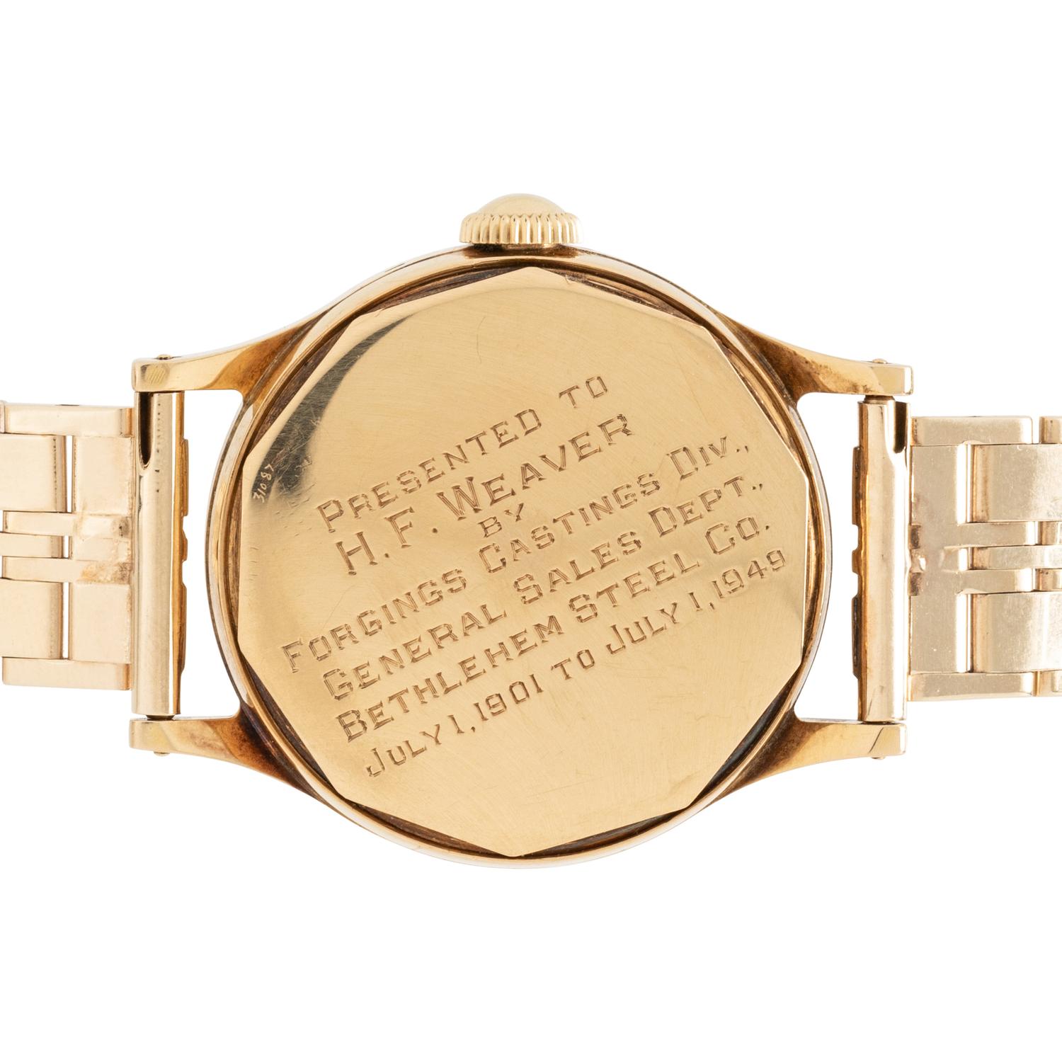 PATEK PHILIPPE, REF. 565 18K YELLOW GOLD 'CALATRAVA' WATCH, SINGLE OWNER