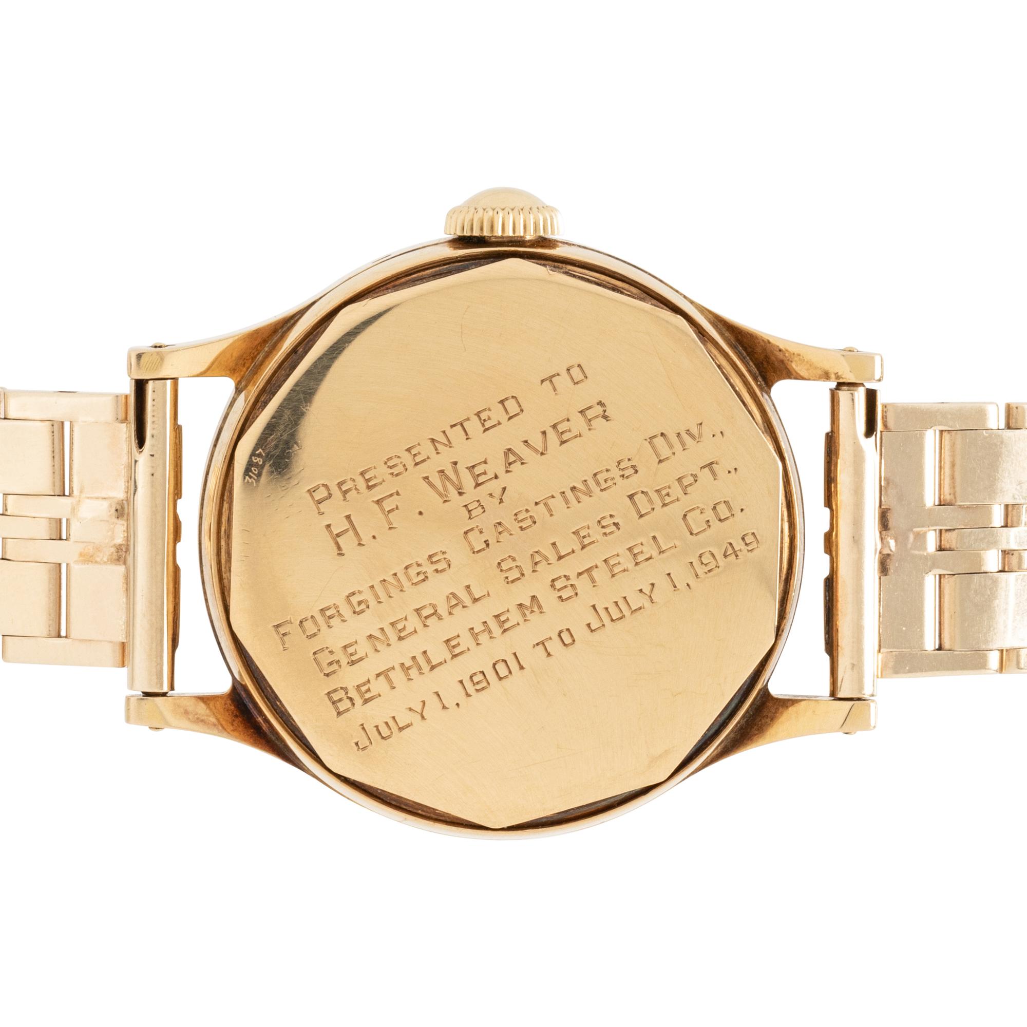 PATEK PHILIPPE, REF. 565 18K YELLOW GOLD 'CALATRAVA' WATCH, SINGLE OWNER