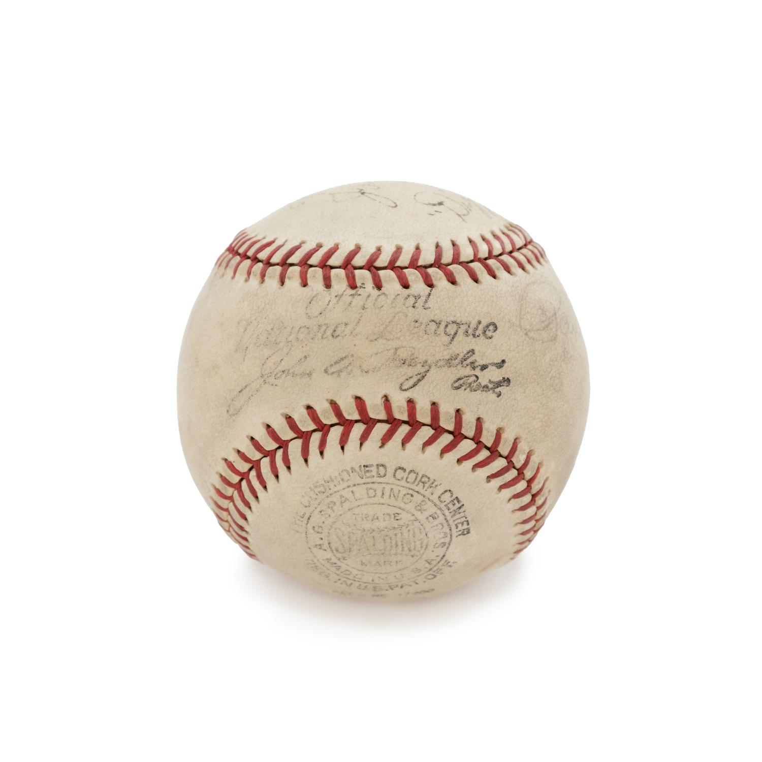 A Dizzy Dean and Paul Dean Multi Signed Baseball