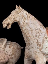 Two Chinese Pottery Horses