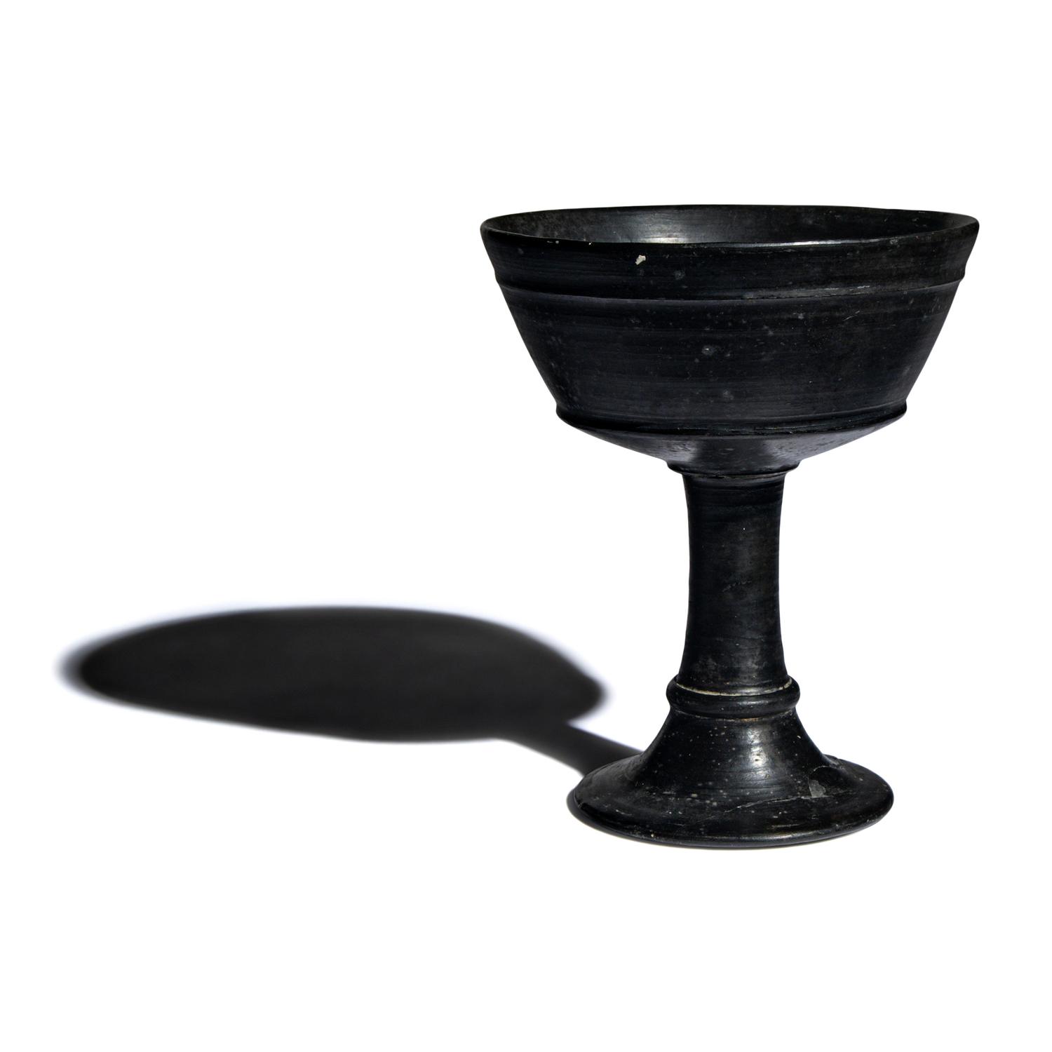 An Etruscan Bucchero Chalice