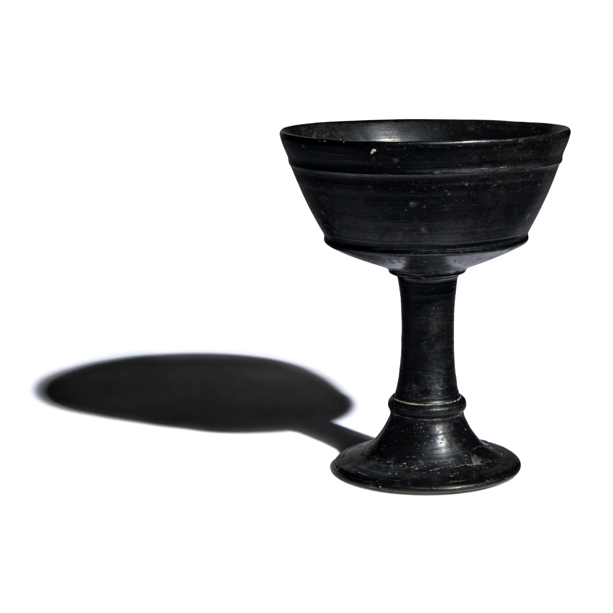 An Etruscan Bucchero Chalice