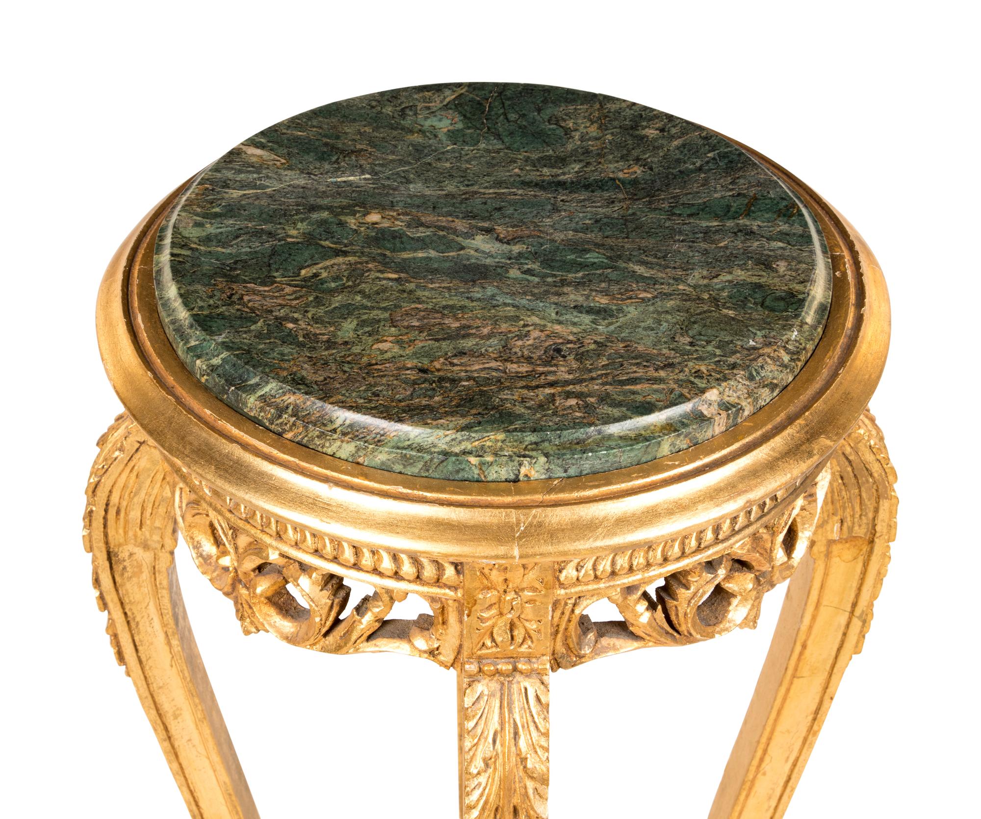 A Louis XV Style Giltwood Pedestal
