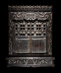 A Chinese Carved Wood Shrine