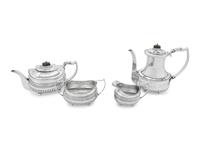A George III Silver Four-Piece Tea and Coffee Service