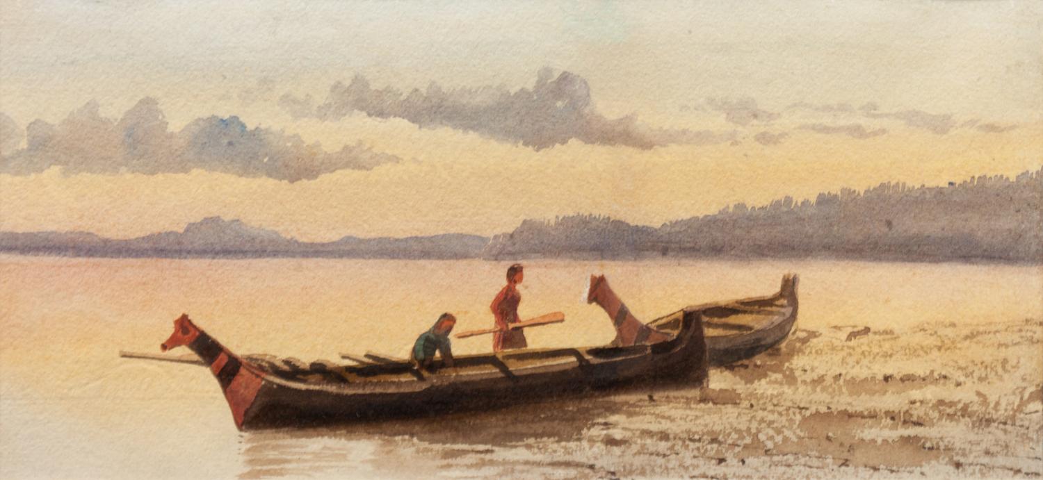 Haida Canoes on the Shore