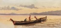 Haida Canoes on the Shore