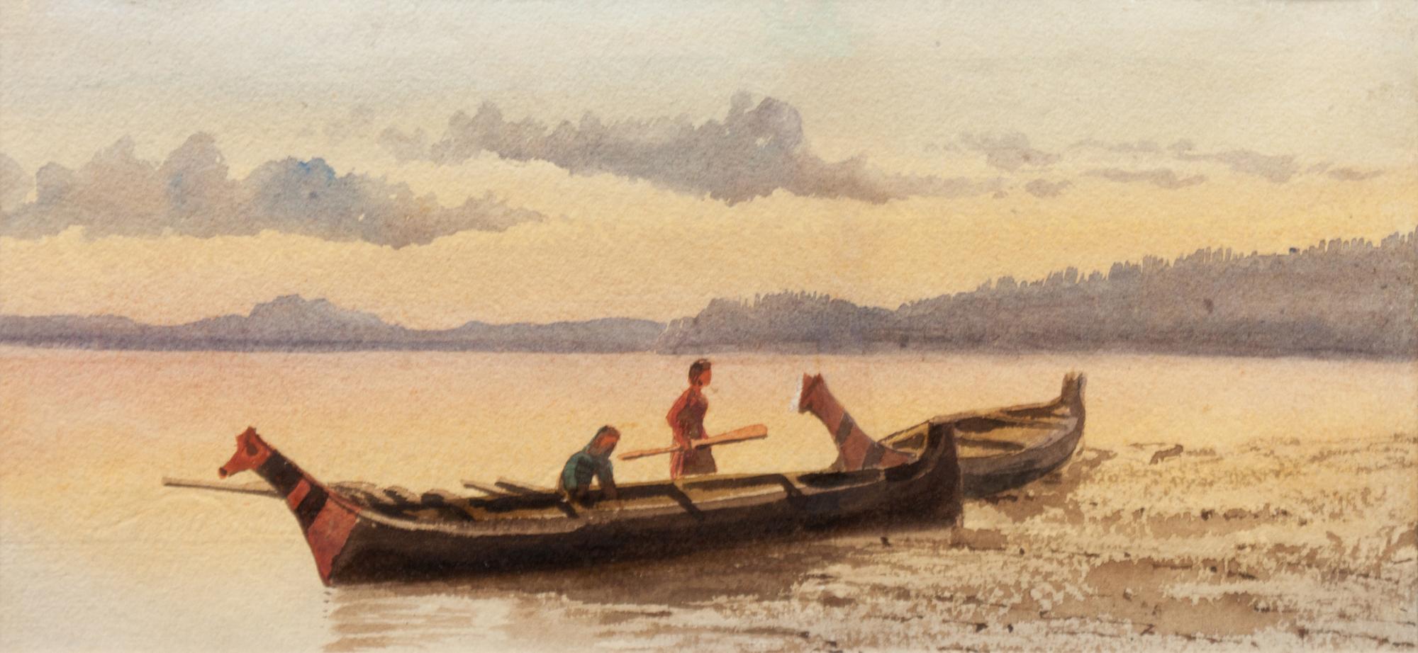 Haida Canoes on the Shore