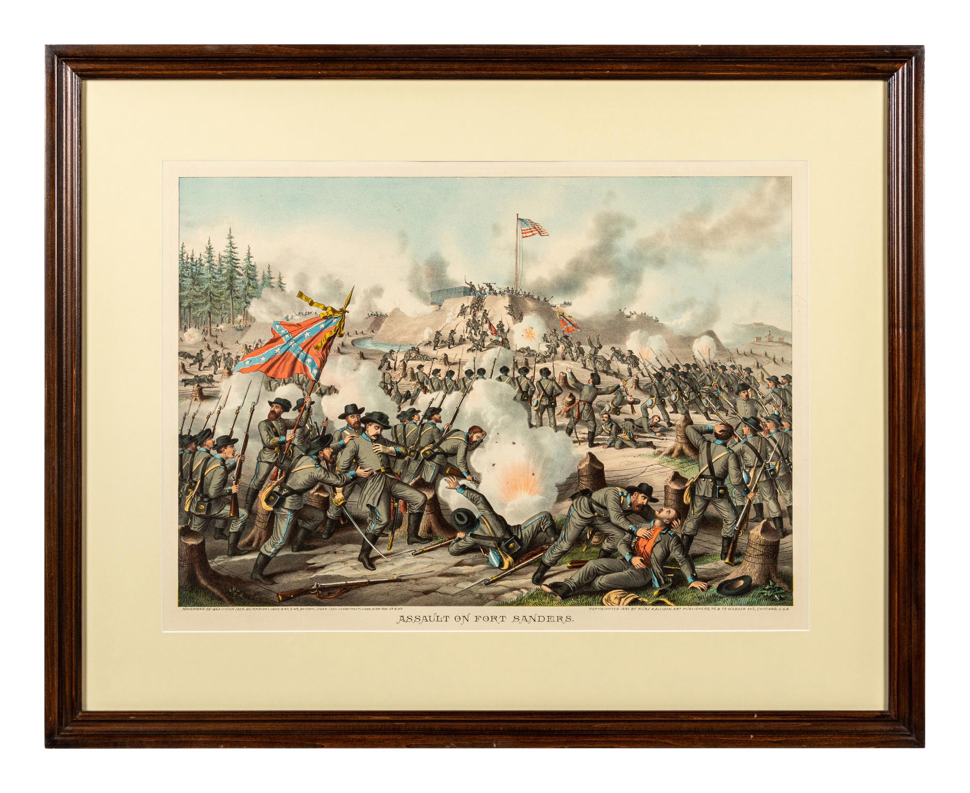 Three Lithographs Depicting Battle Scenes - Donated on June 27, 2024