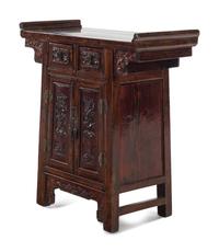 A Chinese Carved Hardwood Altar Table
