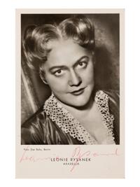 [20TH-CENTURY OPERA SINGERS]. A group of 6 signed photographs or photographic postcards of opera singers from the 1950s-1960s, comprising images of: