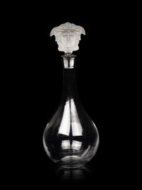 A Versace Medusa Lumiere Glass Decanter