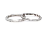 PLATINUM AND DIAMOND ETERNITY BANDS