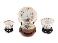 Three Chinese Export Porcelain Cups