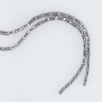 A 14K White Gold and Diamond Necklace