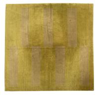 A Two-Tone Green Wool Area Rug