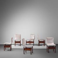 Set of Six Dining Chairs, c. 1966 Saporiti, Italy