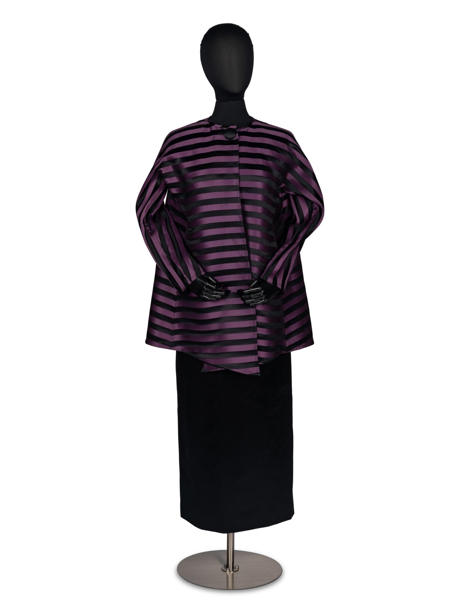 Geoffrey Beene Purple and Black Ensemble