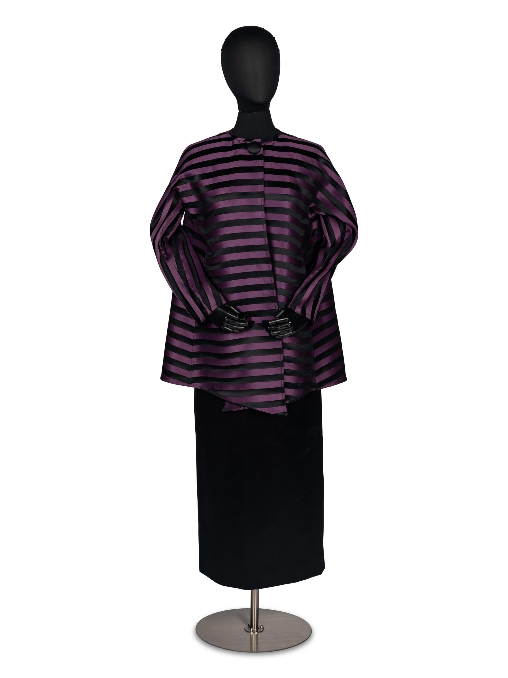 Geoffrey Beene Purple and Black Ensemble