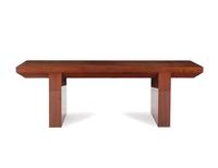 A Mahogany Veneer Console Table Attributed to Dakota Jackson