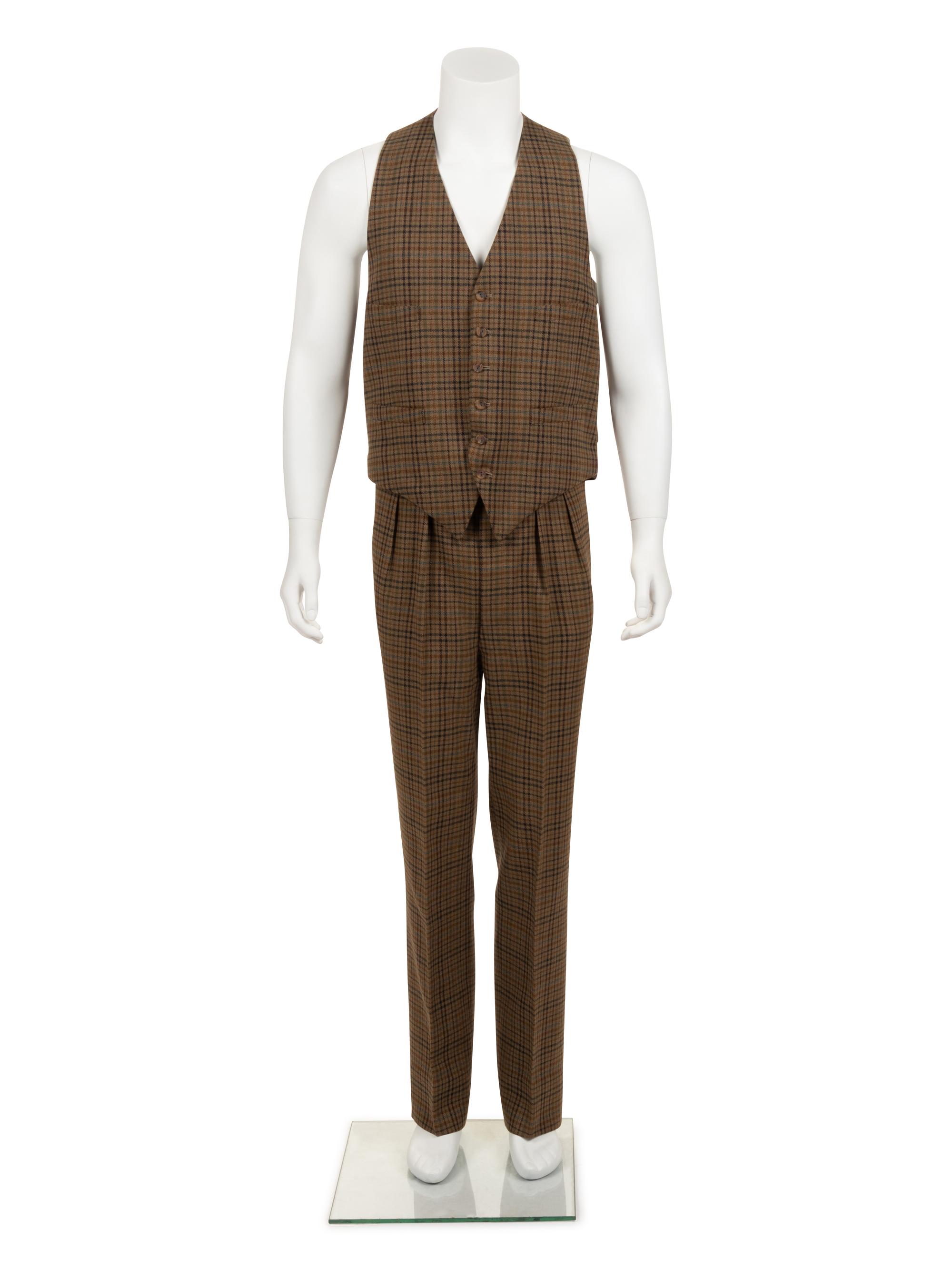 Huntsman and Sons Tailored Three-Piece Suit, Worn By Rex Harrison, 1984