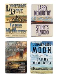 McMURTRY, Larry (1936-2021). A group of 4 FIRST EDITION works from McMurtry’s Lonesome Dove series, MANY SIGNED, comprising: