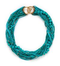 ANGELA CUMMINGS, TURQUOISE TORSADE NECKLACE