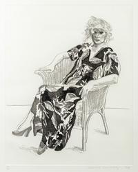 Celia in a Wicker Chair