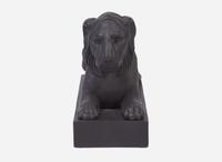 A Wedgwood Black Basalt Figure of a Lion Couchant