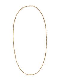 YELLOW GOLD ROPE CHAIN NECKLACE