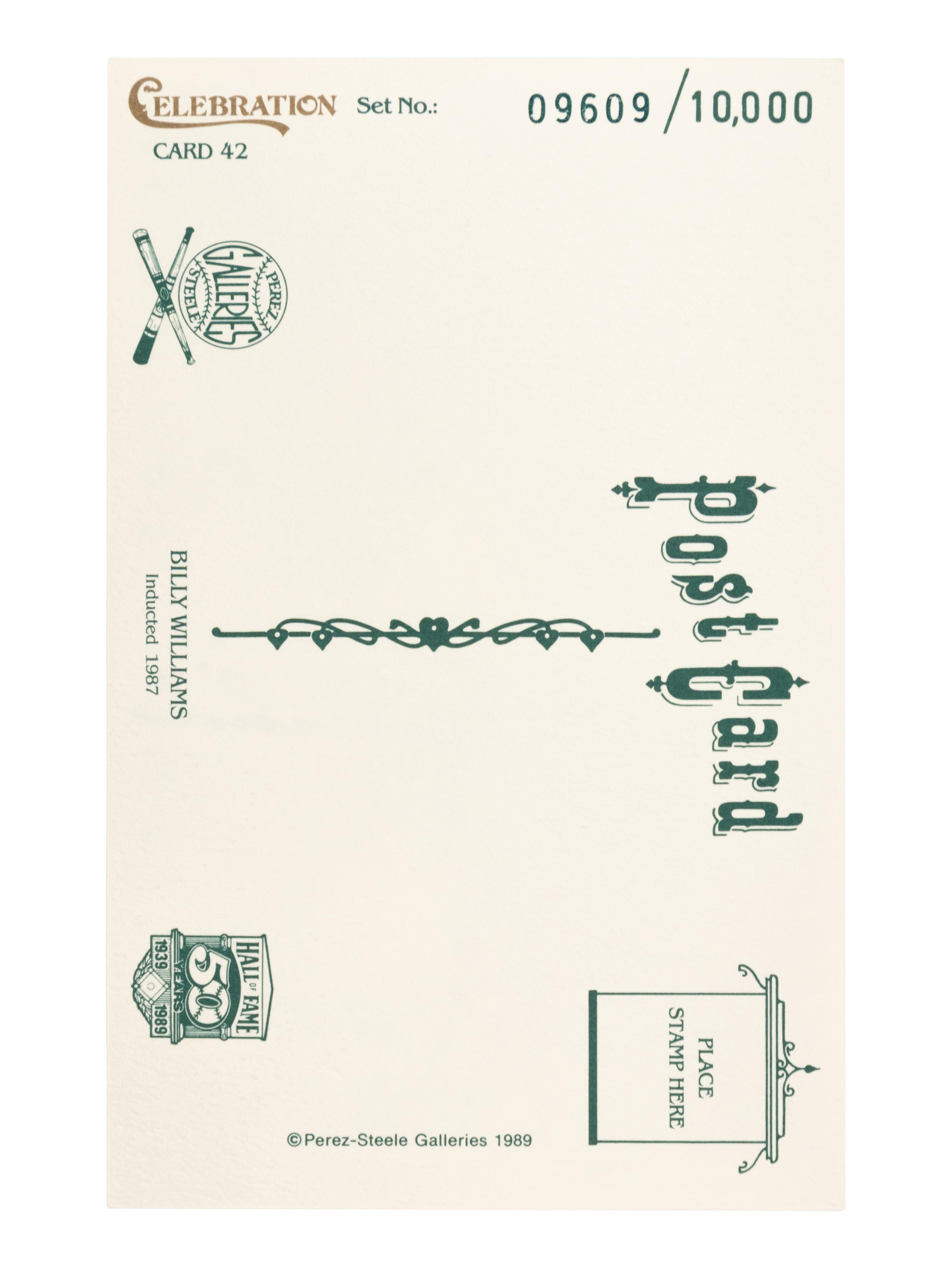 A Group of 40 Signed Perez-Steele Celebration Baseball Postcards,